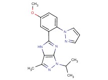 1-isopropyl-5-[5-methoxy-2-(1H-pyrazol-1-yl)phenyl]-3-methyl-1,4-dihydroimidazo[4,5-c]pyrazole