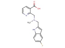 2-{[[(5-fluoro-1H-indol-2-yl)methyl](methyl)amino]methyl}nicotinic acid