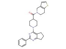 5-{[1-(2-phenyl-6,7-dihydro-5H-cyclopenta[d]pyrimidin-4-yl)-4-piperidinyl]carbonyl}-4,5,6,7-tetrahydrothieno[3,2-c]pyridine