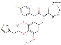 N-{3,5-dimethoxy-4-[2-(3-thienyl)ethoxy]benzyl}-2-(4-fluorophenyl)-N-[(3S)-2-oxo-3-azepanyl]acetamide