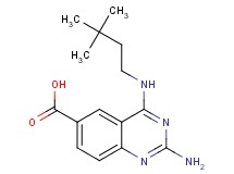 2-amino-4-[(3,3-dimethylbutyl)amino]quinazoline-6-carboxylic acid