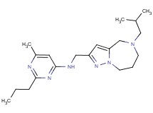 N-[(5-isobutyl-5,6,7,8-tetrahydro-4H-pyrazolo[1,5-a][1,4]diazepin-2-yl)methyl]-6-methyl-2-propylpyrimidin-4-amine