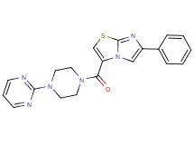 6-phenyl-3-{[4-(2-pyrimidinyl)-1-piperazinyl]carbonyl}imidazo[2,1-b][1,3]thiazole