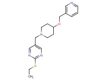 2-(ethylthio)-5-{[4-(pyridin-3-ylmethoxy)piperidin-1-yl]methyl}pyrimidine