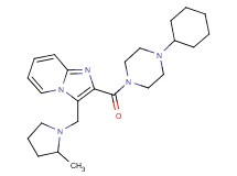 2-[(4-cyclohexylpiperazin-1-yl)carbonyl]-3-[(2-methylpyrrolidin-1-yl)methyl]imidazo[1,2-a]pyridine