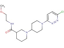 1'-(6-chloropyridazin-3-yl)-N-(2-methoxyethyl)-1,4'-bipiperidine-3-carboxamide