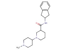 N-(2,3-dihydro-1H-inden-2-yl)-1'-methyl-1,4'-bipiperidine-3-carboxamide