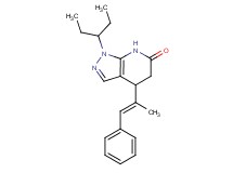 1-(1-ethylpropyl)-4-[(E)-1-methyl-2-phenylvinyl]-1,4,5,7-tetrahydro-6H-pyrazolo[3,4-b]pyridin-6-one