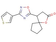 4-[3-(3-thienyl)-1,2,4-oxadiazol-5-yl]-1-oxaspiro[4.4]nonan-2-one