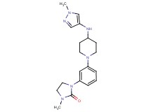 1-methyl-3-(3-{4-[(1-methyl-1H-pyrazol-4-yl)amino]-1-piperidinyl}phenyl)-2-imidazolidinone