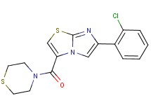 6-(2-chlorophenyl)-3-(4-thiomorpholinylcarbonyl)imidazo[2,1-b][1,3]thiazole