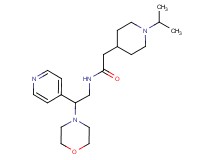 2-(1-isopropyl-4-piperidinyl)-N-[2-(4-morpholinyl)-2-(4-pyridinyl)ethyl]acetamide