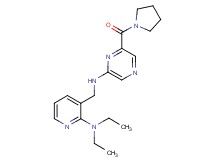 N-{[2-(diethylamino)pyridin-3-yl]methyl}-6-(pyrrolidin-1-ylcarbonyl)pyrazin-2-amine