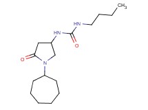N-butyl-N'-(1-cycloheptyl-5-oxo-3-pyrrolidinyl)urea