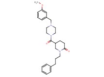 5-{[4-(3-methoxybenzyl)-1-piperazinyl]carbonyl}-1-(3-phenylpropyl)-2-piperidinone