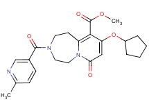 methyl 9-(cyclopentyloxy)-3-[(6-methyl-3-pyridinyl)carbonyl]-7-oxo-1,2,3,4,5,7-hexahydropyrido[1,2-d][1,4]diazepine-10-carboxylate