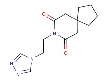 8-[2-(4H-1,2,4-triazol-4-yl)ethyl]-8-azaspiro[4.5]decane-7,9-dione
