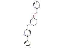 5-{[3-(2-pyridinylmethoxy)-1-piperidinyl]methyl}-2-(2-thienyl)pyrimidine