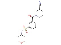 3-[(3-cyanopiperidin-1-yl)carbonyl]-N-(tetrahydro-2H-pyran-4-yl)benzenesulfonamide