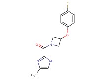 2-{[3-(4-fluorophenoxy)azetidin-1-yl]carbonyl}-4-methyl-1H-imidazole