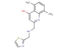 5,8-dimethyl-2-{[(1,3-thiazol-2-ylmethyl)amino]methyl}quinolin-4-ol