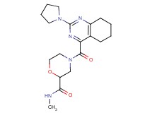 N-methyl-4-{[2-(1-pyrrolidinyl)-5,6,7,8-tetrahydro-4-quinazolinyl]carbonyl}-2-morpholinecarboxamide