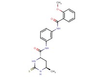 (4S*,6R*)-N-{3-[(2-methoxybenzoyl)amino]phenyl}-6-methyl-2-thioxohexahydropyrimidine-4-carboxamide