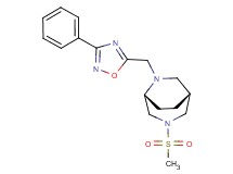 (1R*,5R*)-3-(methylsulfonyl)-6-[(3-phenyl-1,2,4-oxadiazol-5-yl)methyl]-3,6-diazabicyclo[3.2.2]nonane