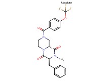 (3S,9aR)-3-benzyl-2-methyl-8-[4-(trifluoromethoxy)benzoyl]tetrahydro-2H-pyrazino[1,2-a]pyrazine-1,4(3H,6H)-dione