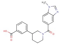 3-{1-[(1-methyl-1H-benzimidazol-5-yl)carbonyl]piperidin-3-yl}benzoic acid