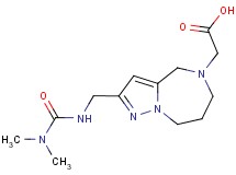 [2-({[(dimethylamino)carbonyl]amino}methyl)-7,8-dihydro-4H-pyrazolo[1,5-a][1,4]diazepin-5(6H)-yl]acetic acid