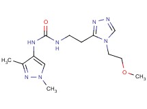 N-(1,3-dimethyl-1H-pyrazol-4-yl)-N'-{2-[4-(2-methoxyethyl)-4H-1,2,4-triazol-3-yl]ethyl}urea