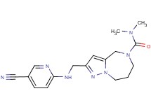 2-{[(5-cyanopyridin-2-yl)amino]methyl}-N,N-dimethyl-7,8-dihydro-4H-pyrazolo[1,5-a][1,4]diazepine-5(6H)-carboxamide