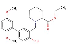 ethyl 1-[(4-hydroxy-2',5'-dimethoxy-3-biphenylyl)methyl]-2-piperidinecarboxylate