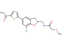 N-{[5-(5-acetyl-2-thienyl)-7-chloro-2,3-dihydro-1-benzofuran-2-yl]methyl}-2-methoxyacetamide