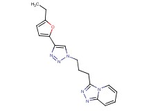3-{3-[4-(5-ethyl-2-furyl)-1H-1,2,3-triazol-1-yl]propyl}[1,2,4]triazolo[4,3-a]pyridine