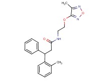 N-{2-[(4-methyl-1,2,5-oxadiazol-3-yl)oxy]ethyl}-3-(2-methylphenyl)-3-phenylpropanamide