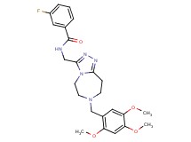 3-fluoro-N-{[7-(2,4,5-trimethoxybenzyl)-6,7,8,9-tetrahydro-5H-[1,2,4]triazolo[4,3-d][1,4]diazepin-3-yl]methyl}benzamide
