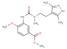 methyl 3-({[[2-(3,5-dimethyl-1H-pyrazol-4-yl)ethyl](methyl)amino]carbonyl}amino)-4-methoxybenzoate