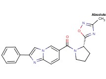 6-{[(2S)-2-(3-methyl-1,2,4-oxadiazol-5-yl)pyrrolidin-1-yl]carbonyl}-2-phenylimidazo[1,2-a]pyridine