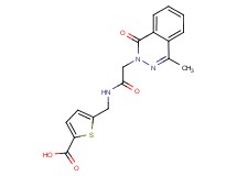 5-({[(4-methyl-1-oxo-2(1H)-phthalazinyl)acetyl]amino}methyl)-2-thiophenecarboxylic acid
