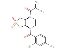 (4aS*,7aR*)-1-(2,4-dimethylbenzoyl)-4-isobutyryloctahydrothieno[3,4-b]pyrazine 6,6-dioxide