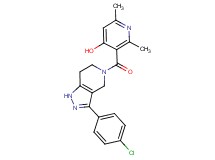 3-{[3-(4-chlorophenyl)-1,4,6,7-tetrahydro-5H-pyrazolo[4,3-c]pyridin-5-yl]carbonyl}-2,6-dimethyl-4-pyridinol