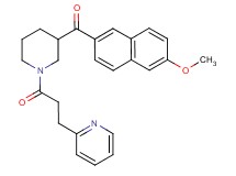 (6-methoxy-2-naphthyl){1-[3-(2-pyridinyl)propanoyl]-3-piperidinyl}methanone