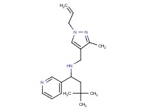 N-[(1-allyl-3-methyl-1H-pyrazol-4-yl)methyl]-3,3-dimethyl-1-pyridin-3-ylbutan-1-amine