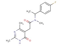 2-(2,4-dimethyl-6-oxo-1,6-dihydropyrimidin-5-yl)-N-[1-(4-fluorophenyl)ethyl]-N-methylacetamide