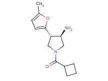(3R*,4S*)-1-(cyclobutylcarbonyl)-4-(5-methyl-2-furyl)-3-pyrrolidinamine