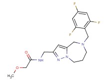 2-methoxy-N-{[5-(2,4,6-trifluorobenzyl)-5,6,7,8-tetrahydro-4H-pyrazolo[1,5-a][1,4]diazepin-2-yl]methyl}acetamide