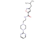 3-isobutyl-N-{2-[4-(2-pyrimidinyl)-1-piperazinyl]ethyl}-5-isoxazolecarboxamide
