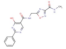 4-hydroxy-N-({3-[(methylamino)carbonyl]-1,2,4-oxadiazol-5-yl}methyl)-2-phenylpyrimidine-5-carboxamide